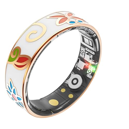 Fuomuto Smart Ring Health Tracking, Sleep Tracking, Heart Rate, Blood Oxygen, Blood Pressure，Fitness Ring, Activity Monito...