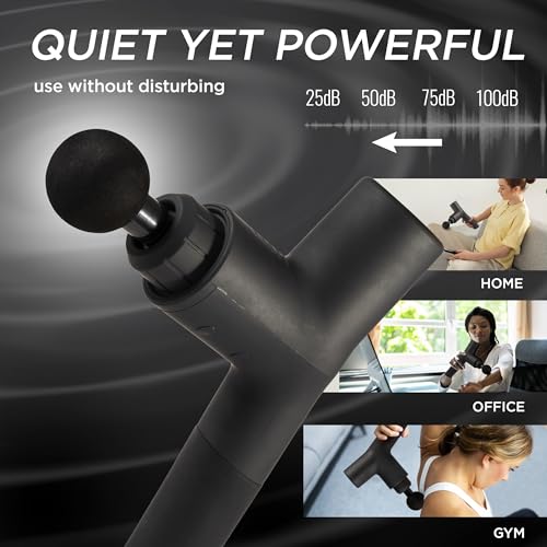 EXELLEON Deep Tissue Muscle Massage Gun | Powerful Handheld Percussion Massager | Back | Neck | Full Body Muscle Recovery...