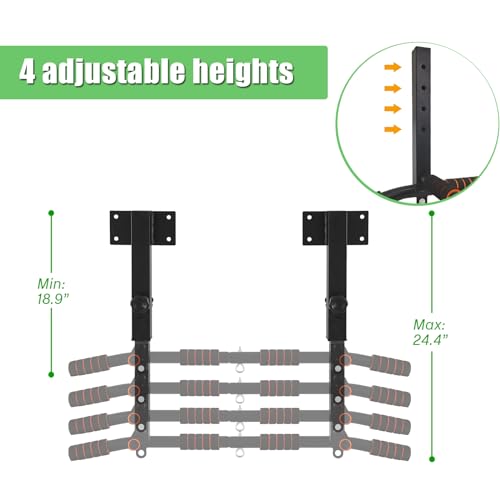 PLKO Wall Mount Pull Up Bar Wall Mounted Body Press Pull Up Bar Gym Chin-Up for Upper Body Workout