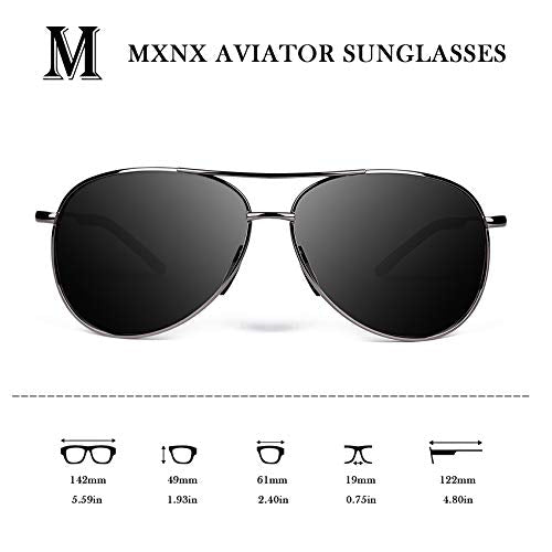 mxnx Aviator Sunglasses for Men Polarized Women UV Protection Lightweight Driving Fishing Sports Unisex glasses MX208