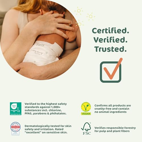 Naty FreeMovers Diaper Pants | Sensitive Skin Certified Potty Training Pants | Soft, Unscented | Absorbent & Leak-Proof | ...