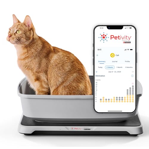 Purina Petivity Smart Litter Box Monitor Cat Weight Scale & Health Tracker - Monitor Litter Habits, Track Weight Accuratel...
