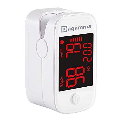 Dagamma DP200 Fingertip Pulse Oximeter, Heart Rate Measurement, Blood Oxygen Saturation Monitor SpO2 with LED Screen, IP22...