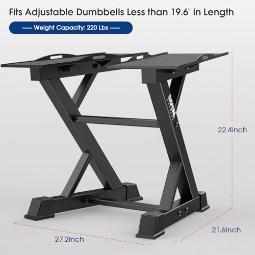 Royal Fitness Adjustable Dumbbell Rack Weight Rack Heavy Duty, Home Gym Dumbbell Storage Stand Holder