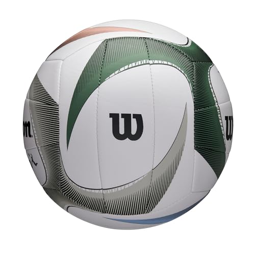 Wilson AVP PXL Volleyball - Official Size, White/Blue/Green