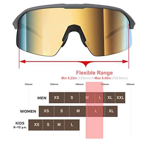 Living out your qool time Polarized Cycling Sunglasses for Women Men Golfing Running Volleyball MTB Outdoor Sports Padel