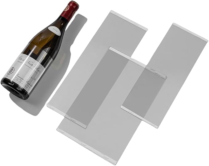 Cabernet Size Wine Label Protector Saver Film - 10 Pieces, 1.0mm Thickness Transparent Wine Label Film for Wine Label Protection Double Sided Sticker Wine Wedding Celebration Present