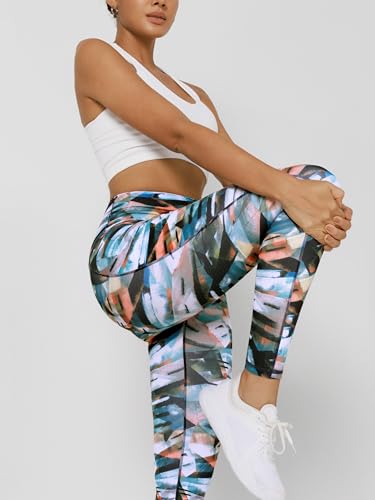 ODODOS Women's High Waisted Yoga Leggings with Pockets, Tummy Control Non See Through Workout Athletic Running Yoga Pants
