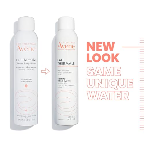 Avène Thermal Spring Water, Soothing Calming Facial Mist Spray for Sensitive Skin, Soothes, Softens + Calms Skin, Formulat...