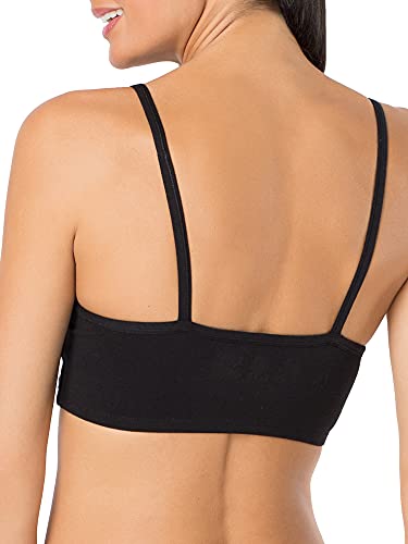 Fruit of The Loom Womens Spaghetti Strap Cotton Pullover Sports Bra Value Pack