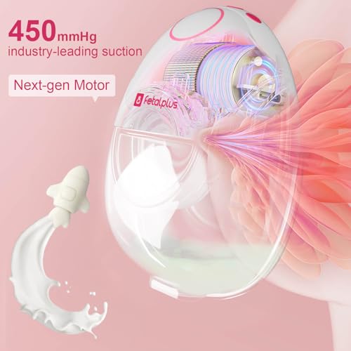 FetalPlus Air Pro™ Ultra-Discreet Wearable Breast Pump - Double Pack | Wearable Breast Pump 27mm | 15mm 18mm 21 mm 24mm Fl...
