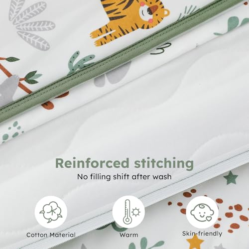 FIEMOL Baby Sleep Sack 6-12 Months, 2.5 TOG Cotton Winter Baby Wearable Blanket with 2-Way Zipper, Warm Soft Sleeping Bag ...