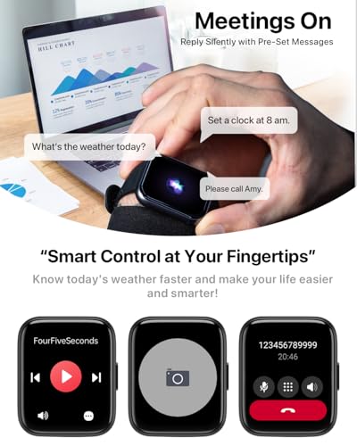Smart Watch with Alexa Built-in, 1.83" HD Touchscreen Fitness Tracker with Bluetooth Calling, 120+ Sports Modes, Heart Rat...