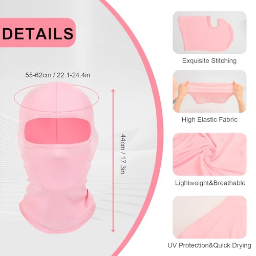 2Pcs Full Face Cover Ski Mask Balaclava Unisex Hood Cap Neck Gaiter UV Protector for Outdoor Sports Snowboard Travel