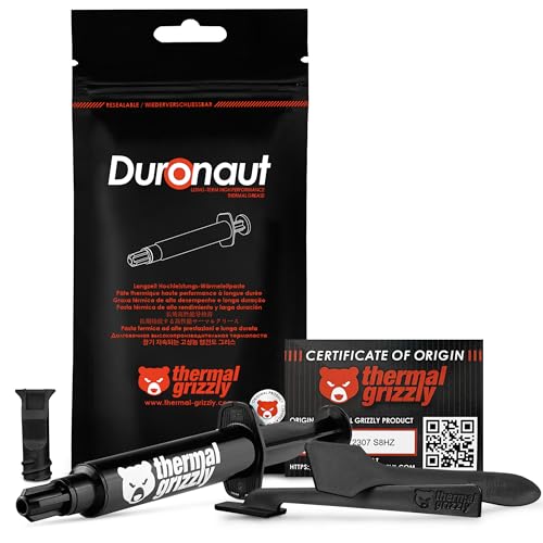 Thermal Grizzly Duronaut - 6 Gram - Enhanced Durability & High Performance Thermal Paste - for Maximum Thermal Conductivit...