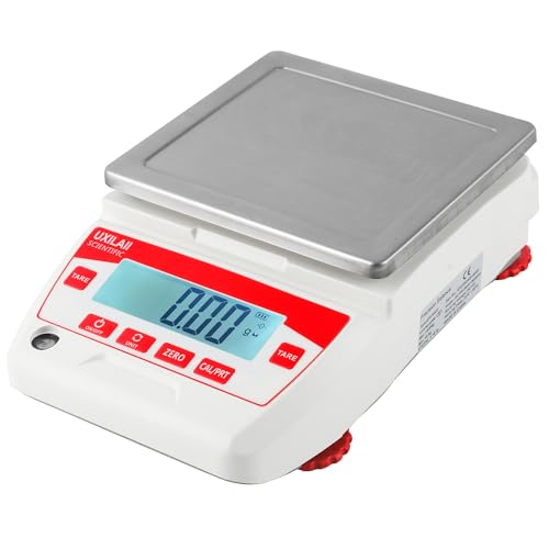 UXILAII SCIENTIFIC Lab Scale 5000g x 0.01g High Precision Electronic Analytical Balance 0.01g Accuracy Laboratory Balance ...