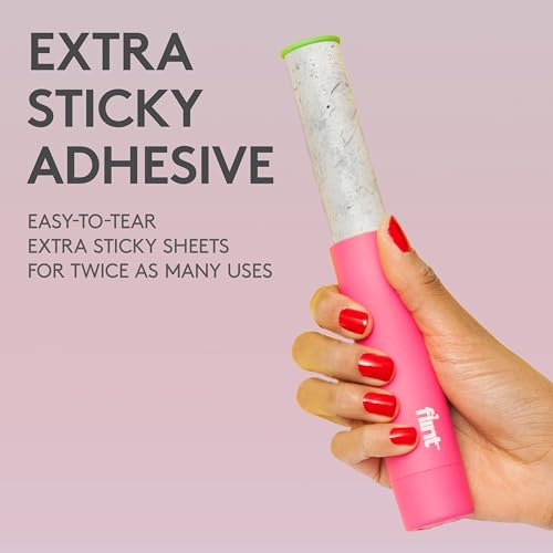 Flint Original Lint Roller Refill, Extra Sticky, Compatible with Flint Retractable Lint Roller, Lint Rollers for Pet Hair ...