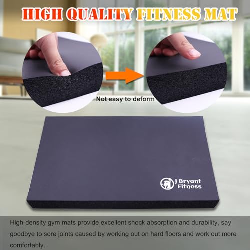 J Bryant 5cm Extra Thick Non-Slip Nordic Curl Pad - Foam Exercise Mat for Knees/Elbows, Yoga, Physical Therapy & Home Work...