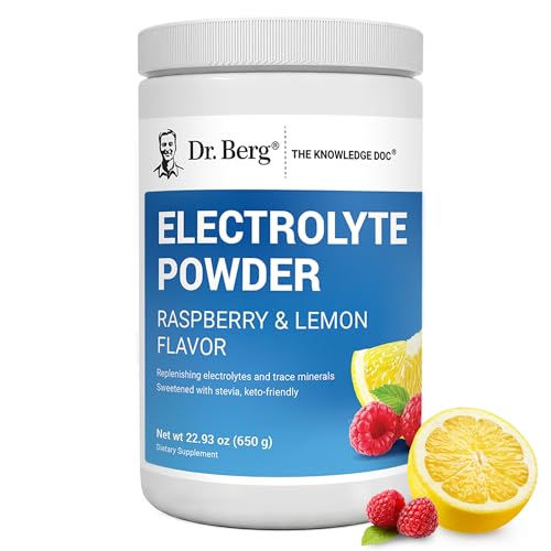 Dr. Berg Zero Sugar Hydration Keto Electrolyte Powder - Enhanced w/ 1000 mg of Potassium & Real Pink Himalayan Salt (NOT T...