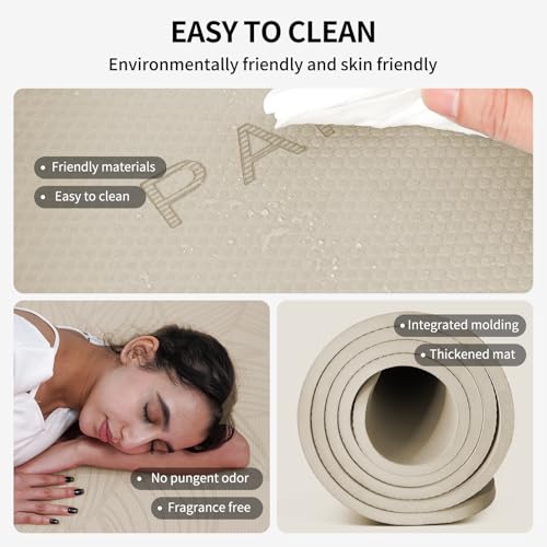 PAIDU Large Yoga Mat-72’x36’x0.4’ Extra Width ＆ Thick,Comfortable,Non-Slip Exercise Mat-Works Great on All Floor for Stret...