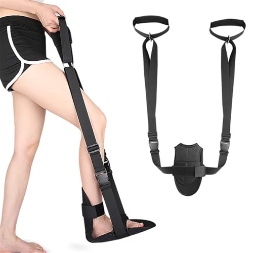 Foot and Calf Stretcher, Adjustable Stretch Band for Plantar Fasciitis Achilles Tendonitis Heel Spurs Foot Drop, Leg Stret...