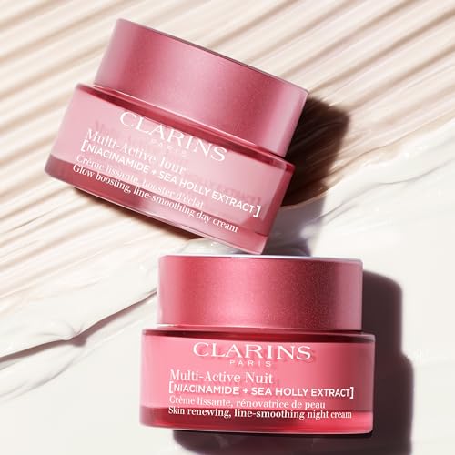 Clarins Multi-Active Day Moisturizer with Niacinamide | Smooth Fine Lines | Visibly Tighten Pores | Even Tone and Texture...