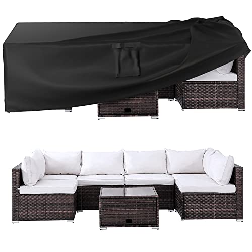 Ruimoy Patio Furniture Covers, Outdoor Furniture Cover Waterproof, General Purpose, Outside Table and Chair Covers, Heavy ...