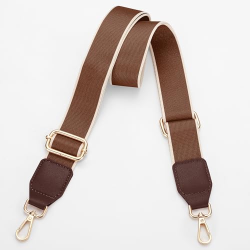 Hamdecro Purse Straps Replacement Crossbody, Universal Wide Shoulder Strap for Bags Adjustable Straps for Handbags, Gold B...