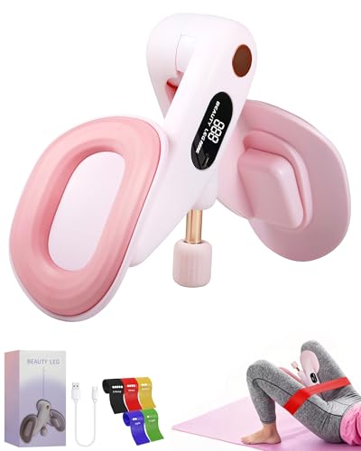 Seiyeje Thigh Master, Kegel Exerciser for Women, Pelvic Floor & Hip Trainer with 5 Resistance Bands, Thigh Glutes and Leg ...