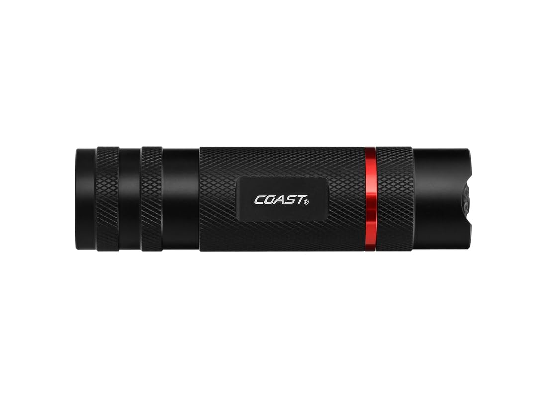 Coast G29 370 Lumen Led Flashlight, Black Aluminum, Model 21664, Batteries Included