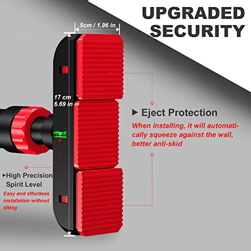 RHINOSPORT Door Pull Up Bar Doorway No-Screw from 69-92 cm (27.1in-36.2in) Workout Equipment for Home Gym Upper Body Worko...