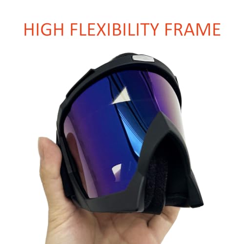 ATV Dirt Bike 2-Pack Motorcycle Motocross Goggles for Men Women MX Riding UTV Helmet Offroad Goggles UV400 Anti-Scratch Fo...
