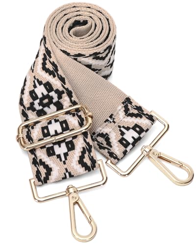 GINJKGO Purse Straps Replacement Crossbody - Adjustable Bag Strap for Purses, Wide Shoulder Strap for Women Guitar Purses