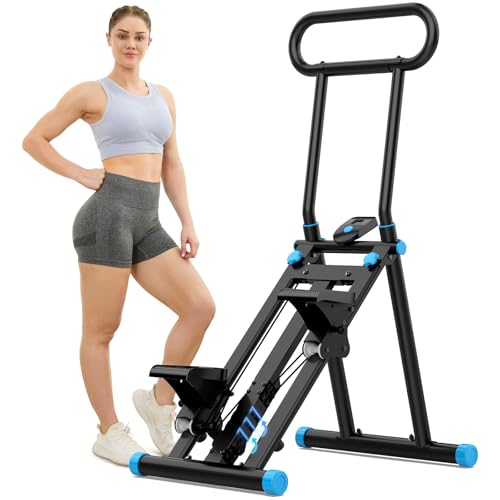 HXD-ERGO Stair Stepper for Home, New Version 6 Adjustable Resistance Vertical Climber Cardio Exercise Machine, Folding Sta...