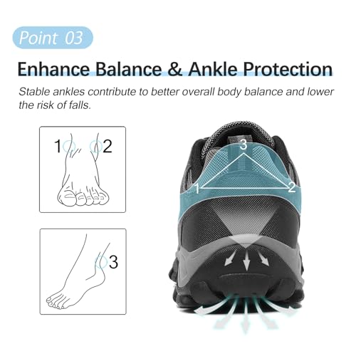 TRAILBLITZ Men's Hiking Shoes Fashion Walking Sneakers Outdoor Workout Footwear Non Slip Comfortable Lightweight Breathabl...