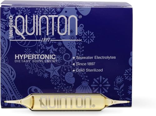 Quicksilver Scientific Original Quinton Hypertonic Solution - Sea Water Hydration - Liquid Minerals with Electrolytes for ...