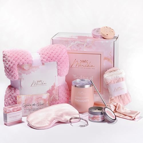 Merika Get Well Soon Gift Baskets for Women, After Surgery Recovery, Self Care Package, Sympathy Gifts for Sick Friend, Th...