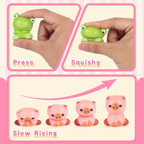 BEIGUO 24 Pack Prefilled Easter Eggs with Slow Rising Squishy Toy Inside,Stress Relief Toys for Kids, Easter Basket Stuffe...