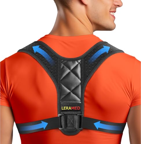 NEW 2026 Posture Corrector for Men & Women – Adjustable Figure-8 Back Brace for Rounded Shoulders & Upper Back Support – B...