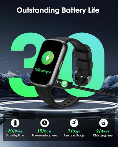 Health Fitness Tracker for Men Women: Smart Watch with 24H Heart Rate Monitor Blood Oxygen Sleep Tracker Calorie Step Coun...