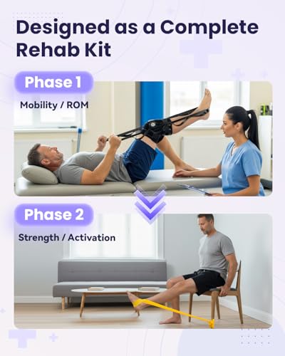 Trideer Stretching Strap & 3-Level Resistance Bands Set for Rehab, Flexibility Training, and Full-Body Strength, Physical ...