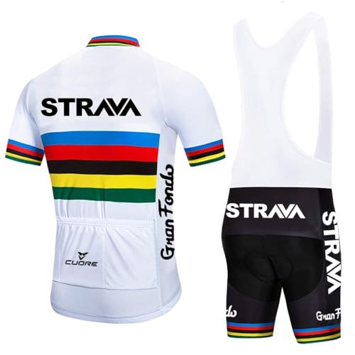X-CQREG Cycling Jersey Men Set Bib Shorts Set Summer Mountain Bike Bicycle Suit Anti-UV Bicycle Team Racing Uniform Clothes