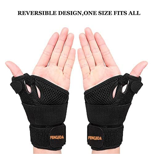 Thumb Brace - Carpal Tunnel Wrist Brace Relief and Tendinitis Arthritis Sprained, Thumb Spica Splint Wrist Support to Nigh...