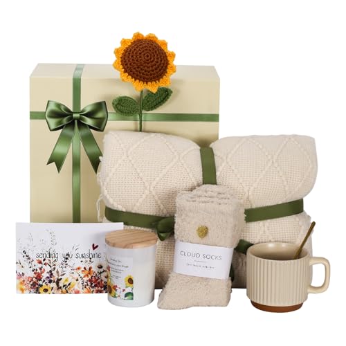Get Well Soon Gifts Basket for Women, An Uplifting Self Care Package，After Surgery Recovery, Sick, Thinking of You, Birthd...