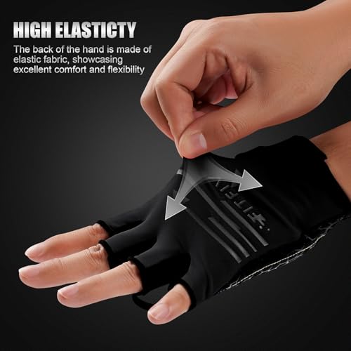 FITFIV Cycling Gloves Bike Gloves for Men/Women Half Finger Biking Gloves Exercise Workout Gloves Suitable for Outdoor Spo...