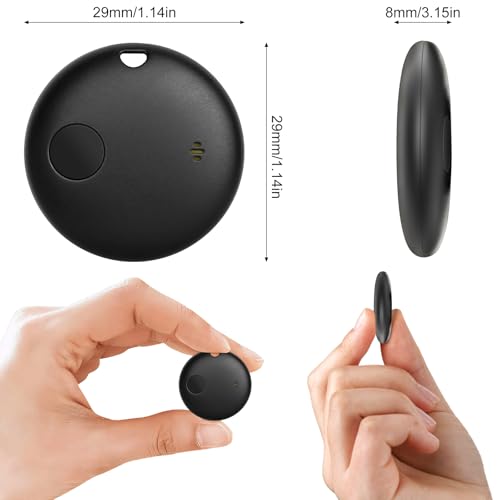 Geevon Smart Tag-2 Pack Bluetooth Tracker Work with Apple Find My (iOS Only).Item Finder for Keys, Wallet,Backpack, Luggag...