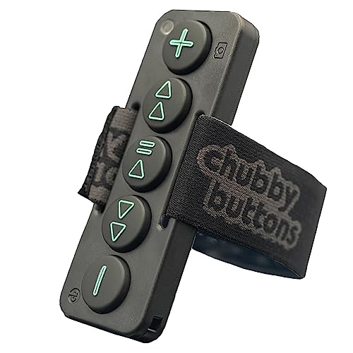 Chubby Buttons 2 - Wearable & Stickable Bluetooth 5.2 Remote for Music, Calls & Ai Digital Assistants (Gemini on Android o...