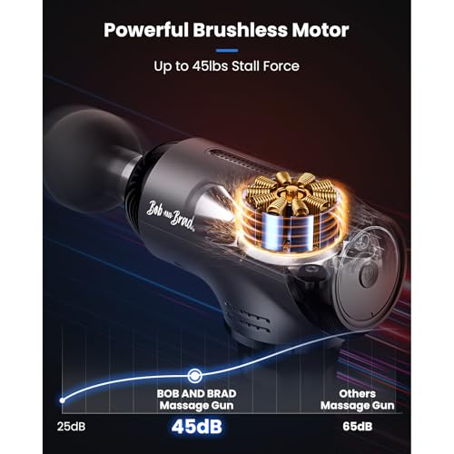 BOB AND BRAD T2 Pro Massage Gun with Heat and Cold, Deep Tissue Percussion Massager Gun for Pain Relief, Muscle Massager, ...