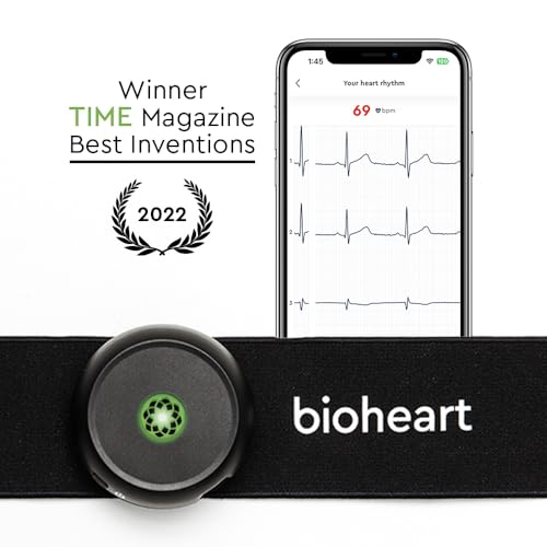 Biotricity Bioheart | 24/7 Continuous Heart Monitor | No Prescription Needed | Smart Wearable | Chest Strap | One Month Su...