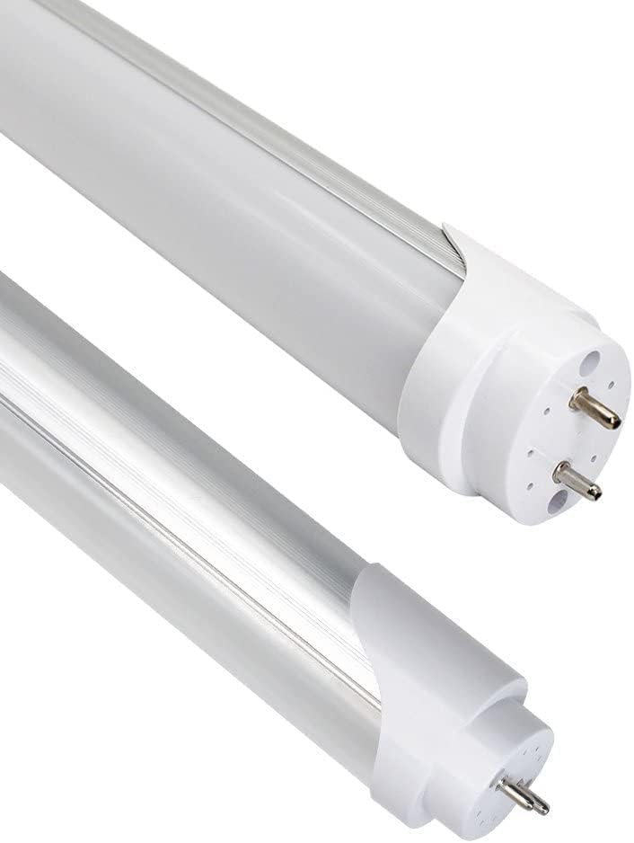 Lightingwill Led T8 Light Tube 2Ft  Natural White 4000K  Dual-End Powered Ballast Bypass  1000Lumens 10W 4W Fluorescent Equivalent  Frosted Cover  Ac85-265V Lighting Tube Fixtures  1 Pack